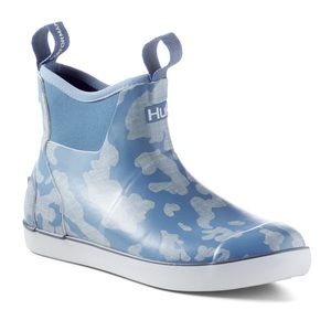 NEW in box, NEVER worn HUK Rogue Wave CAMO Boots, Titanium Blue MENS 12 US.